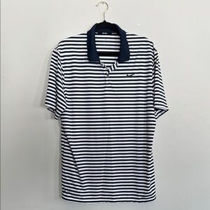 Nike Navy Striped Men's Polo Shirt